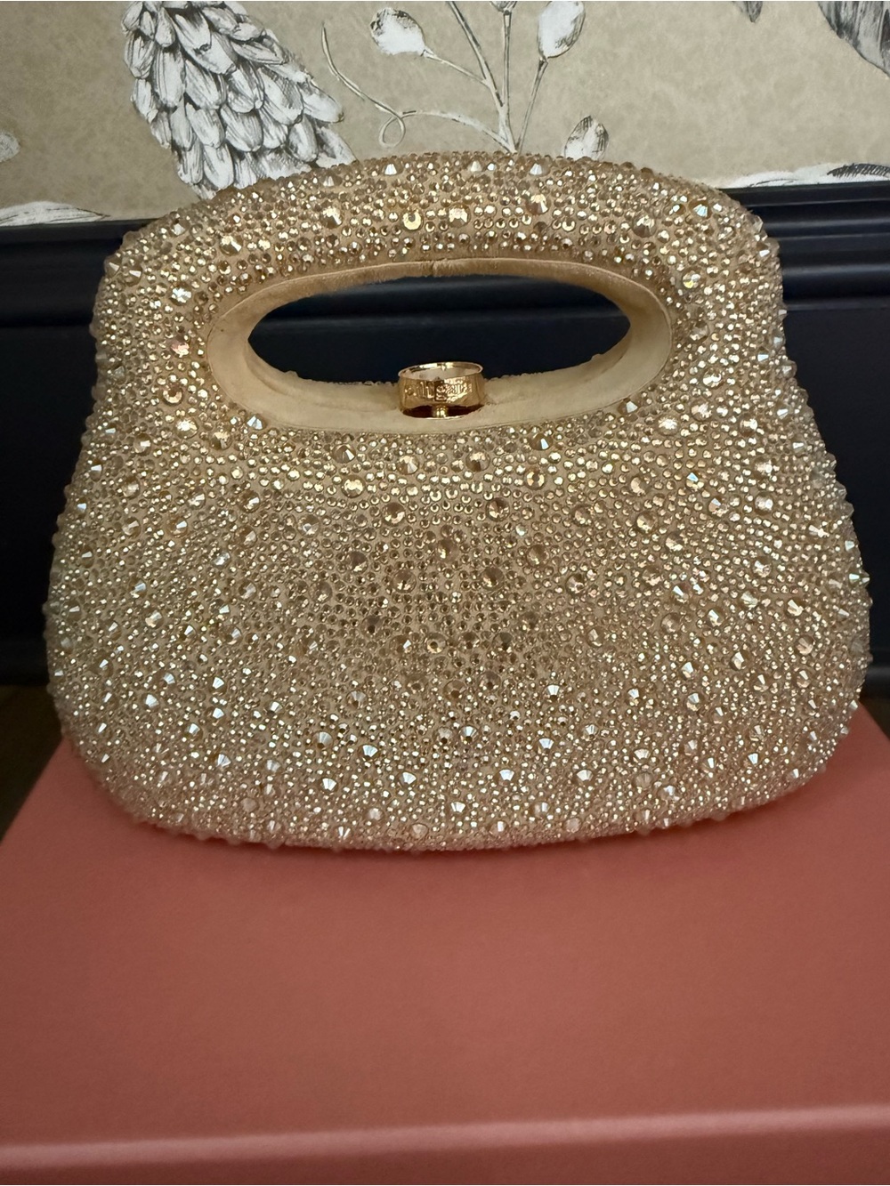 Cult Gaia Mimi Crystal Embellished Leather Bag NEW w plastic on, dustbag and box - Picture 2 of 10
